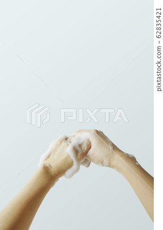 Hand cleaning, hand washing to prevent infection 62835421