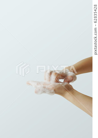 Hand cleaning, hand washing to prevent infection 62835428