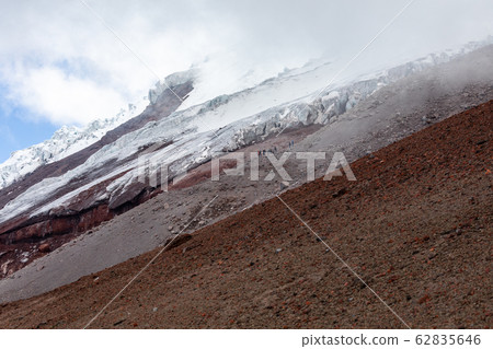 View from Cotopaxi volvcano during trekking trail. 62835646
