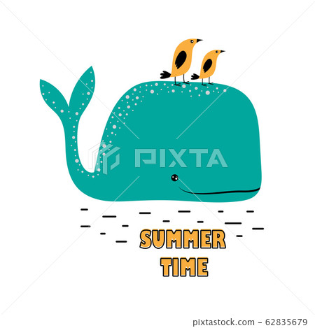 card with whale in scandinavian style card with whale in scandinavian style 62835679