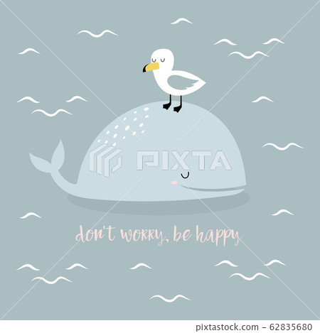 card with whale in scandinavian style card with whale in scandinavian style 62835680