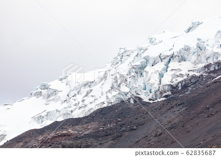 View from Cotopaxi volvcano during trekking trail. 62835687