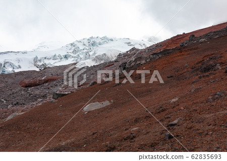 View from Cotopaxi volvcano during trekking trail. 62835693