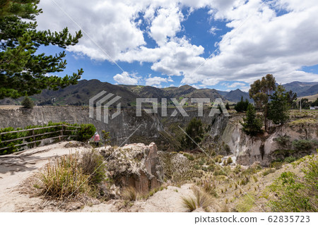 Panoramic of the Rio Toachi Canyon, near Quilotoa, Cotopaxi, Ecuador. South America. 62835723