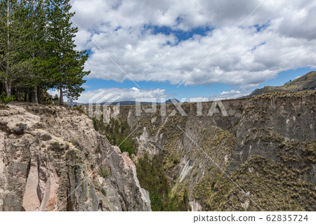 Panoramic of the Rio Toachi Canyon, near Quilotoa, Cotopaxi, Ecuador. South America. 62835724