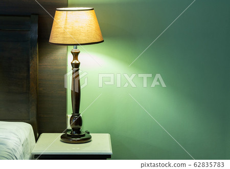 Table Lamp on Bedside in The Bedroom 62835783