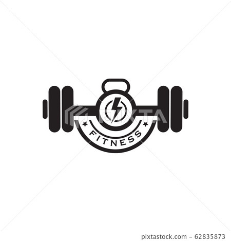 barbell gym logo