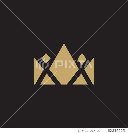 Luxury crown icon logo design vector template - Stock Illustration ...