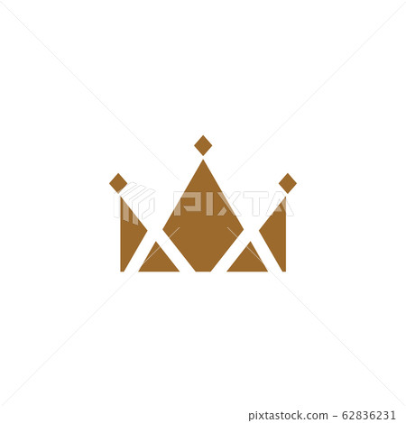 Luxury crown icon logo design vector template - Stock Illustration ...