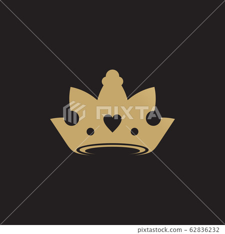 Luxury crown icon logo design vector template - Stock Illustration ...