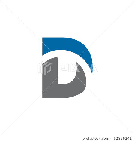 D letter initial logo design vector template - Stock Illustration ...