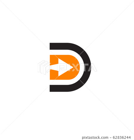 D letter initial logo design vector template - Stock Illustration ...