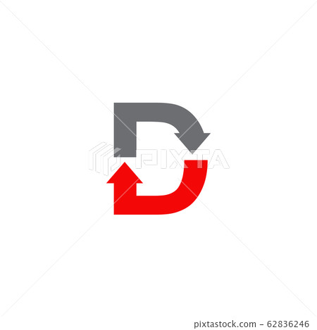 D letter initial logo design vector template - Stock Illustration ...