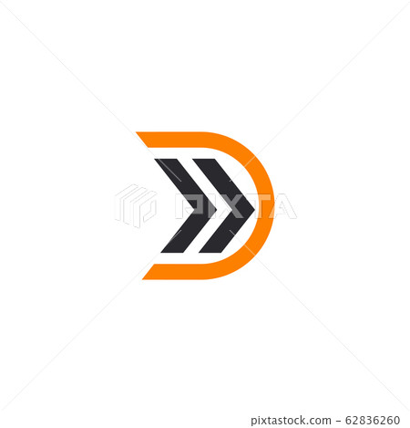 D letter initial logo design vector template - Stock Illustration ...