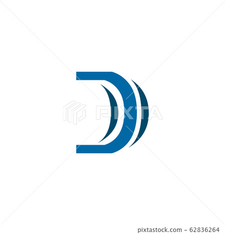D letter initial logo design vector template - Stock Illustration ...