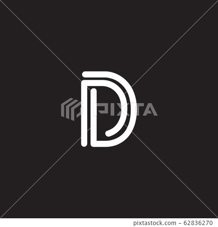 D letter initial logo design vector template - Stock Illustration ...