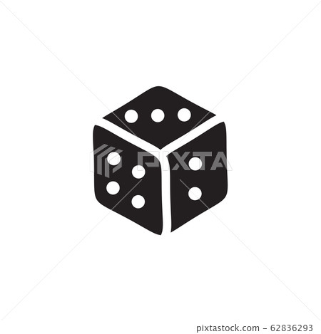 Dice game icon logo design vector template Dice game icon logo design vector template 62836293