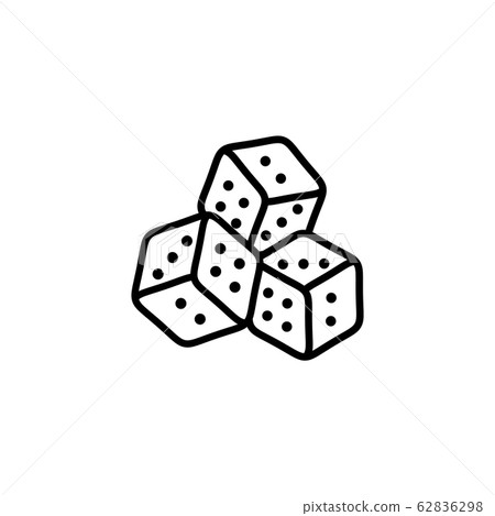 Dice game icon logo design vector template Dice game icon logo design vector template 62836298