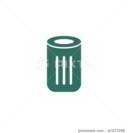 Trash bin icon logo design vector illustration - Stock Illustration ...