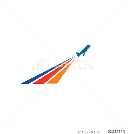 Travel company logo design with using plane icon 62837133