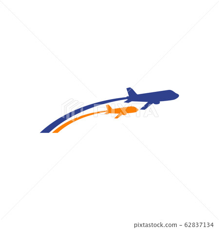 Travel company logo design with using plane icon 62837134