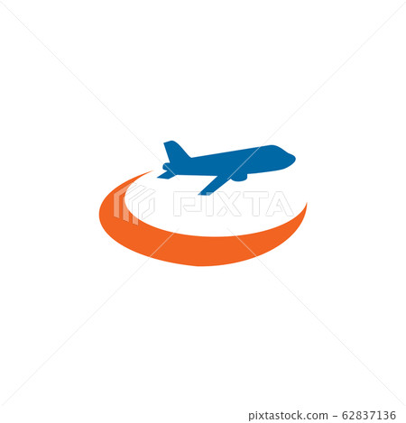 Travel company logo design with using plane icon Travel company logo design with using plane icon 62837136
