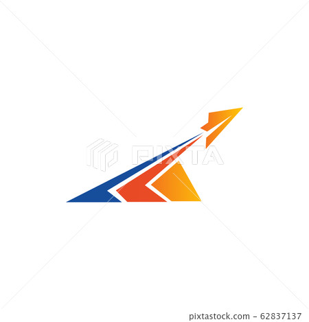 Travel company logo design with plane icon vector Travel company logo design with plane icon vector 62837137