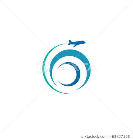 Travel company logo design with using plane icon Travel company logo design with using plane icon 62837138