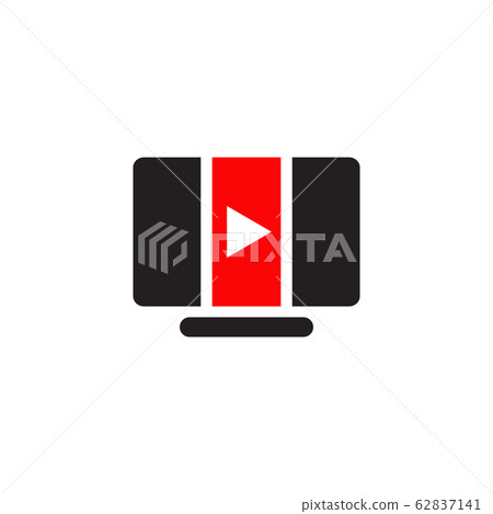 TV or Television icon logo design vector template TV or Television icon logo design vector template 62837141