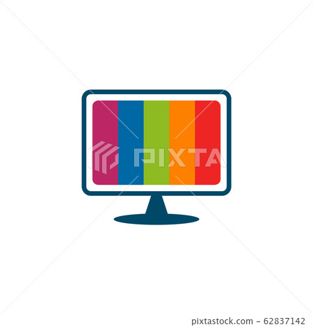 TV channel program icon logo design vector TV channel program icon logo design vector 62837142