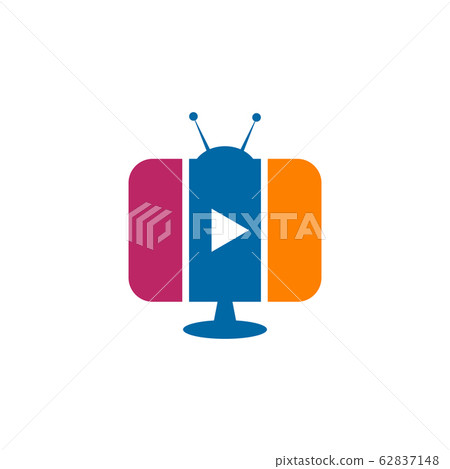 TV channel program icon logo design vector TV channel program icon logo design vector 62837148
