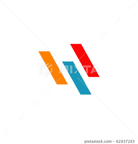 W letter initial icon logo design vector template - Stock Illustration ...