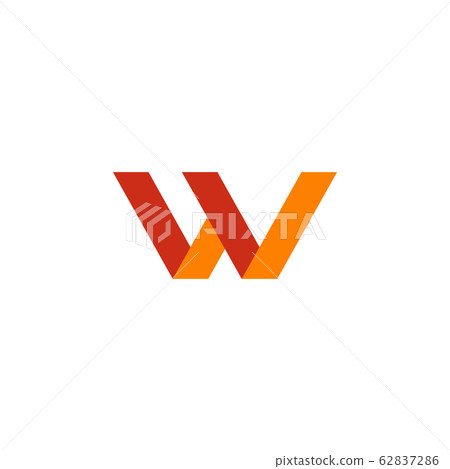 W letter initial icon logo design vector template - Stock Illustration ...