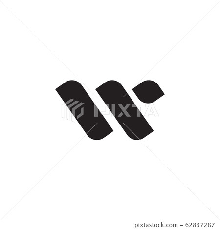 W letter initial icon logo design vector template - Stock Illustration ...