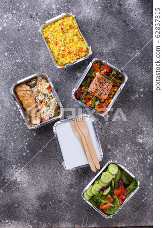 Food delivery concept. Lunch in container Food delivery concept. Lunch in container 62837815
