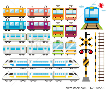 鐵路道口火車火車鐵路圖標 鐵路道口火車火車鐵路圖標 62838558