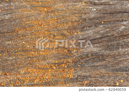 Red Hot Spice Powder on Wood Surface, Bark of 62840039
