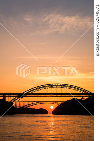 Dawn of Saikai Bridge 62840671