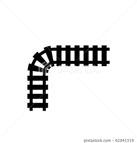 Train tracks vector design template illustration 62841319