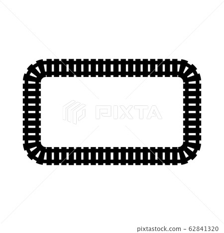 Train tracks vector design template illustration 62841320