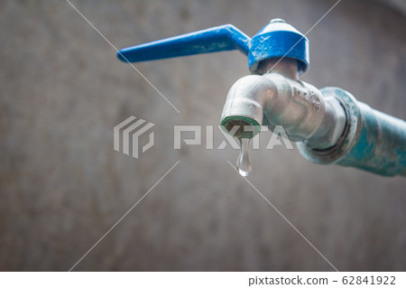 Water droplets faucet, Concept drought and crisis 62841922