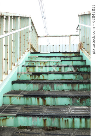 Pedestrian bridge deterioration rust Pedestrian bridge deterioration rust 62842813