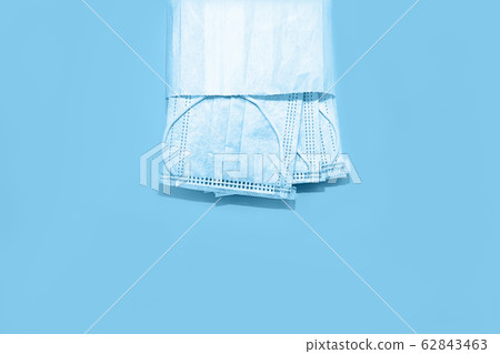 Medical masks. Novel coronavirus - 2019-nCoV. Close up. 62843463