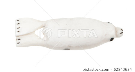 seal figurine carved from walrus ivory isolated seal figurine carved from walrus ivory isolated 62843684
