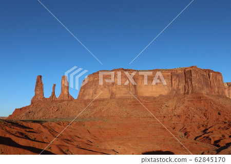 Original landscape of Monument Valley, USA Arizona 62845170