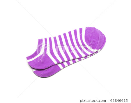 Cotton purple socks isolated on white background. Cotton purple socks isolated on white background. 62846615