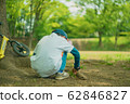 Back view of boy playing in the park 62846827