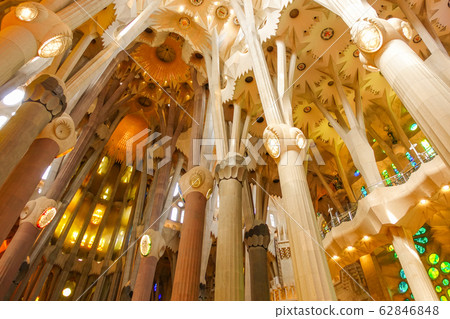 Inside of Sagrada Familia Inside of Sagrada Familia 62846848
