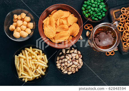 beer and snacks set. pub, restaurant, bar food 62848594