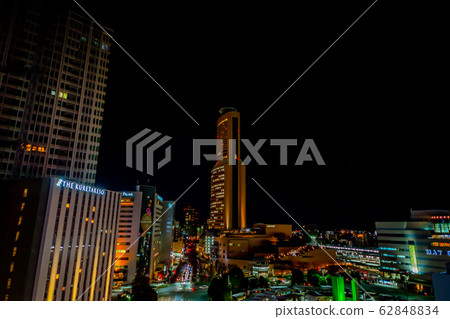 Night view around Hamamatsu Station 62848834